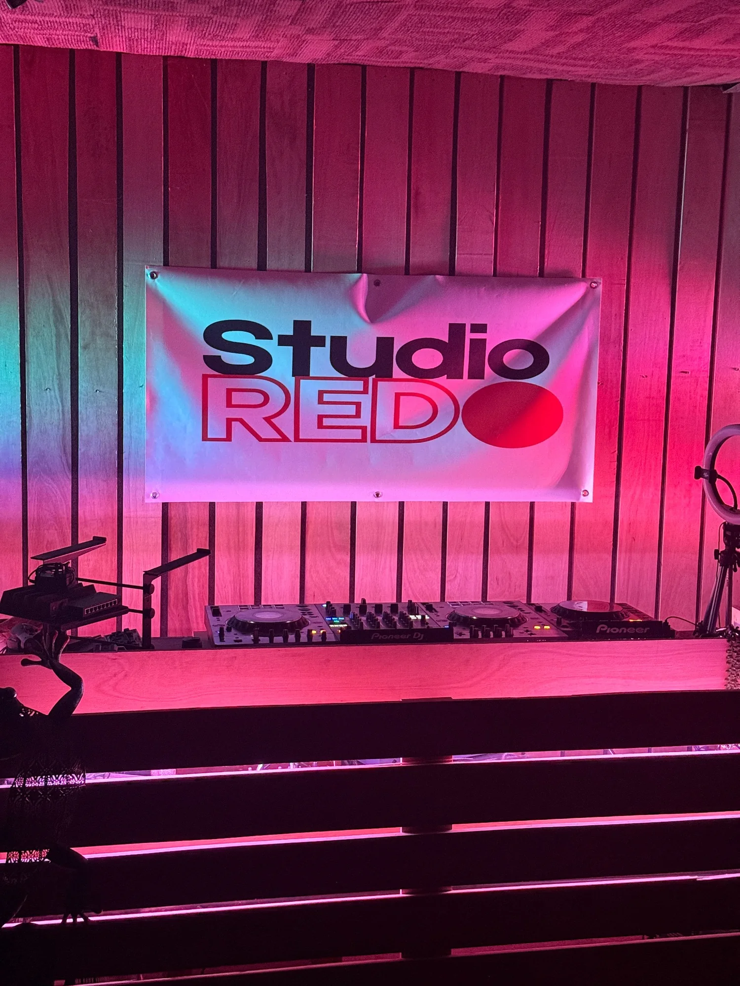 Studio RED DJ decks